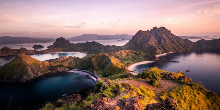 The Komodo Islands in Indonesia