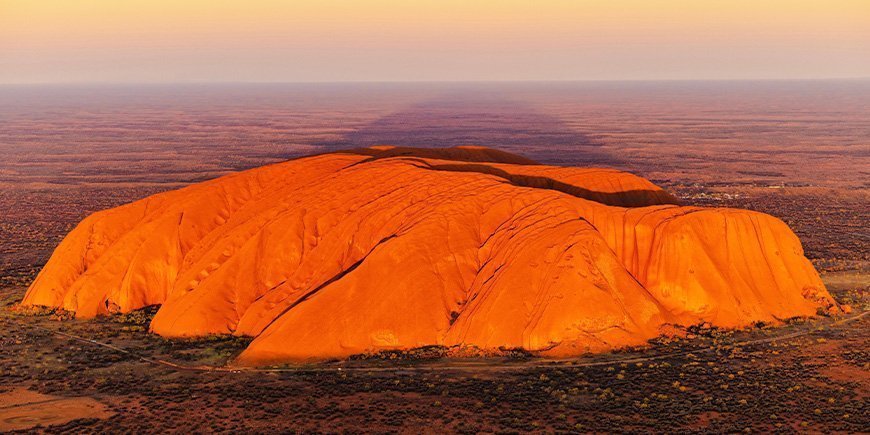 Uluru seen from above