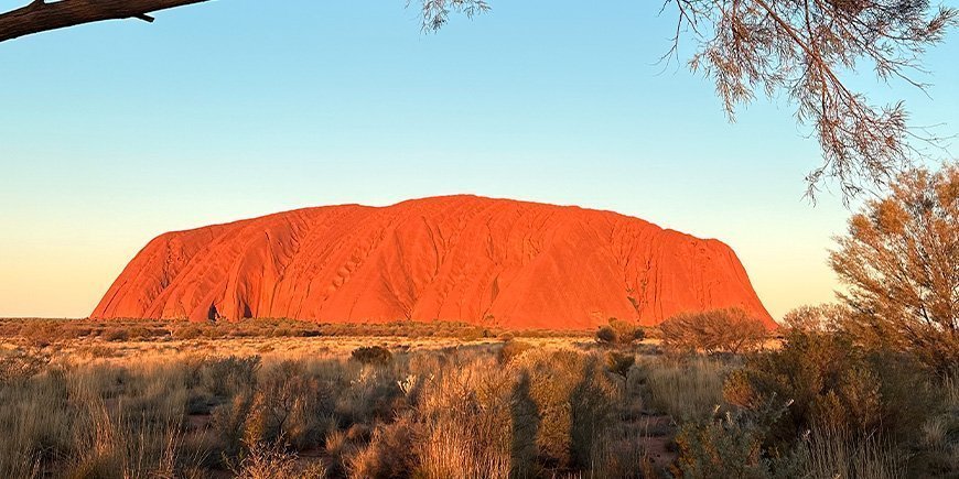Uluru in the sunset